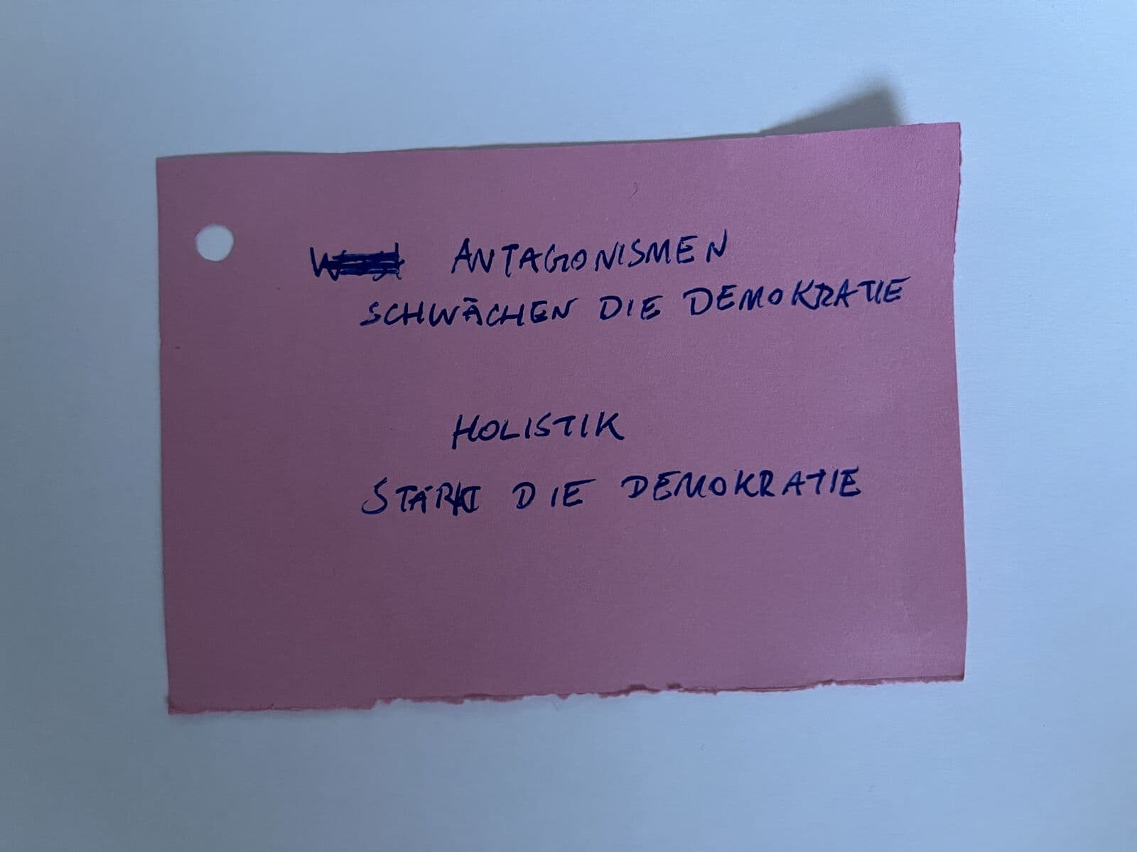 Democracy Dialogschleife