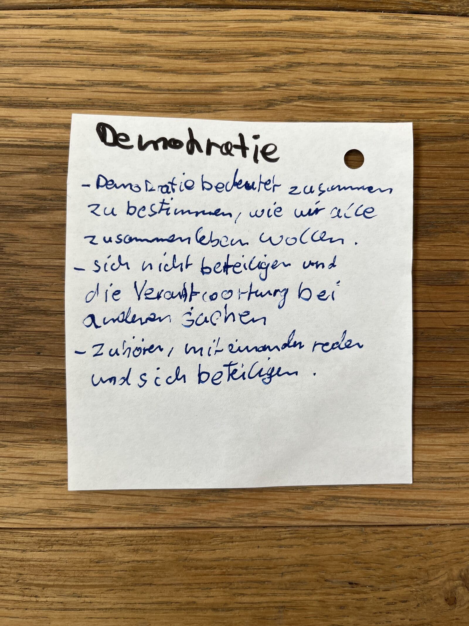 Demokratie Dialogschleife