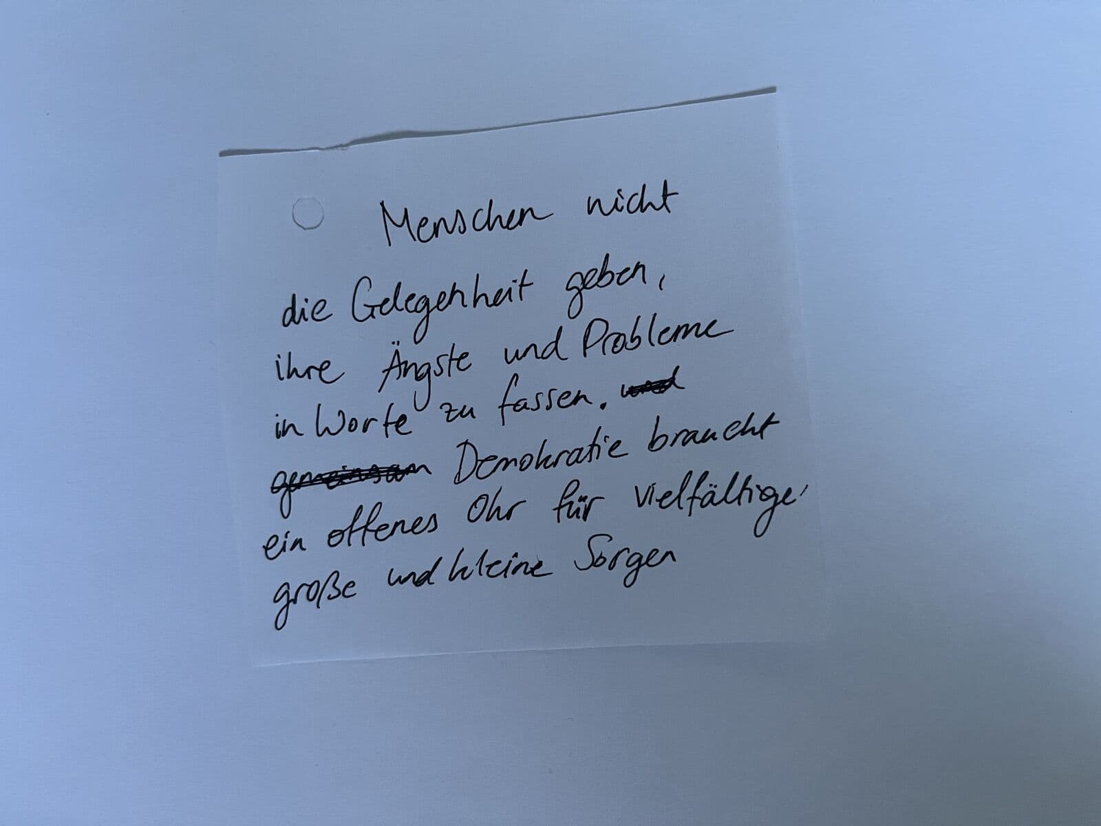 Demokratie Dialogschleife