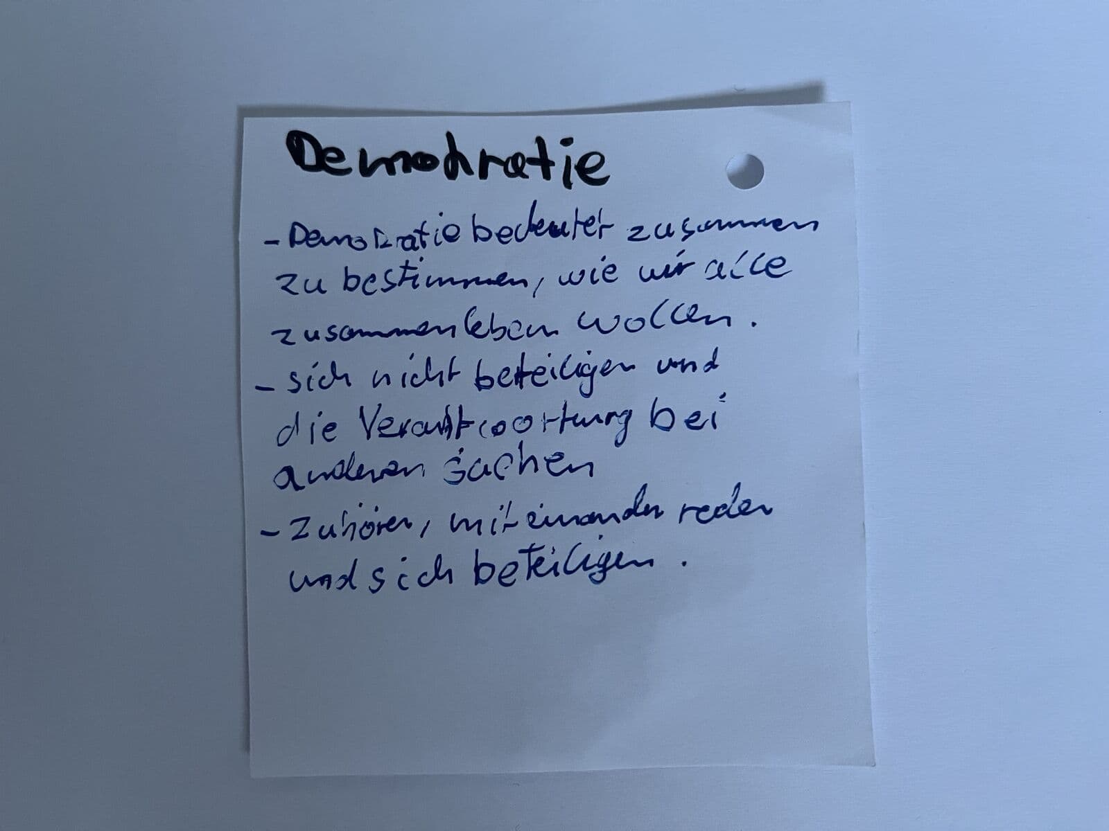 Demokratie Dialogschleife